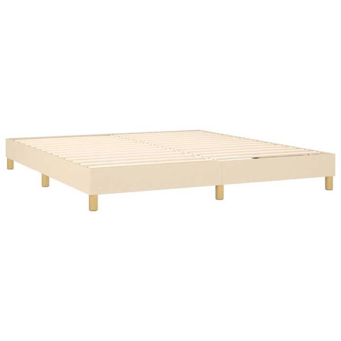 Sommier à lattes avec matelas - Maison Exclusive - Crème - 180 x 200 cm - Tissu (100% polyester)