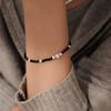 Elegant Genuine Black Spinel 925 Sterling Silver Bracelet for Women, Non-Fading, Sweet and Cool Style