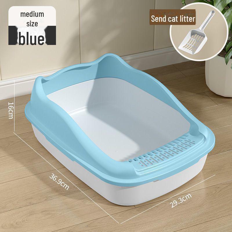 Очень большой полузакрытый кошачий туалет - конструкция с защитой от брызг