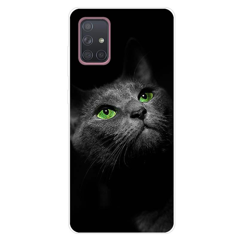 For Samsung Galaxy A51 A71 Case Soft Silicone Cute Cartoon Panda Phone Cases For Samsung A 51 A515F Galaxy A71 A715F Cover Funda