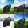 Waterproof Rain Wheelchair Cover for Electric Manual Folding Wheelchairs Black