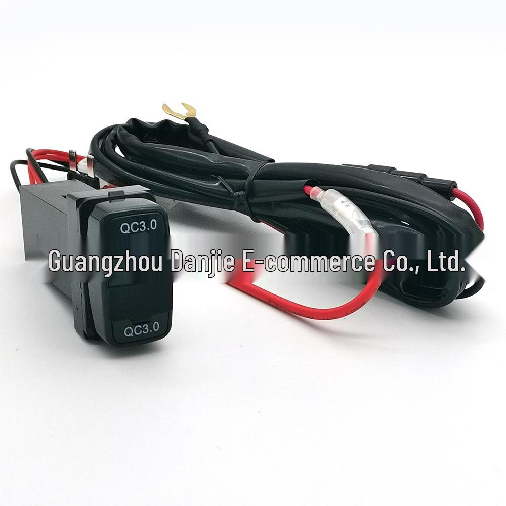 Автомобильное зарядное устройство Mitsubishi QC3.0 с двойной быстрой зарядкой для Pajero, Eclipse, Lancer, ASX, Outlander