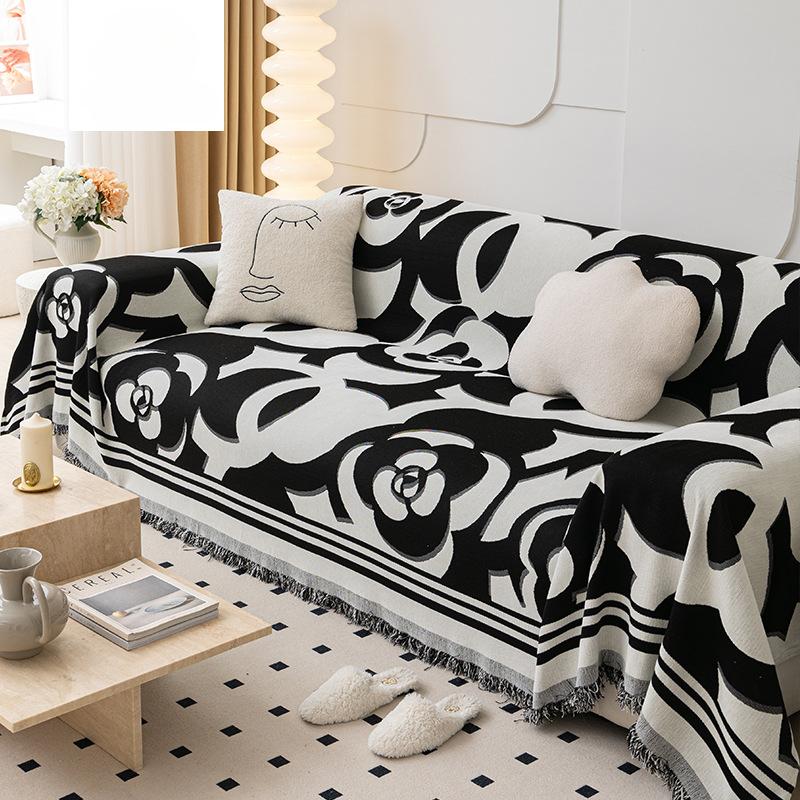 Новый всесезонный чехол для дивана из синели, ткань, полотенце, полный комплект, чехол для дивана, пылезащитное одеяло для диванной подушки