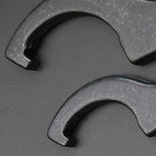 Myoseya Netsuren Hook Wrench, Hook Pin Spanner, Hook Wrench, Pin-Type C-Hook Spanner Wrench for Collets, Chucks, and Round Nuts, for Coilovers, Motorc