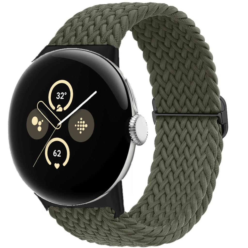 Braided Solo loop for Google pixel 3 4 2 band Accessories Smartwatch Elastic Adjustable Nylon correa bracelet Pixel Watch Strap