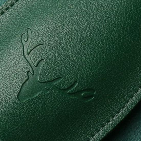 2 шт. Держатель для ключей Выдвижной чехол для ключей Защитный брелок-подвеска Искусственная кожа Скрытая цепочка для ключей Узор оленя Чехол-сумка для ключей