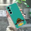 Мультяшный чехол для телефона с утконосом Финесом и Фербом для Samsung Galaxy A91,80,73,72 ,71,53,52,32 ,31,22,21s,20, Прозрачный чехол