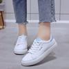 Fashion Women's Vulcanize Shoes New In Casual Classic Solid Color PU Leather Shoes Woman Casual White Shoes Sneakers