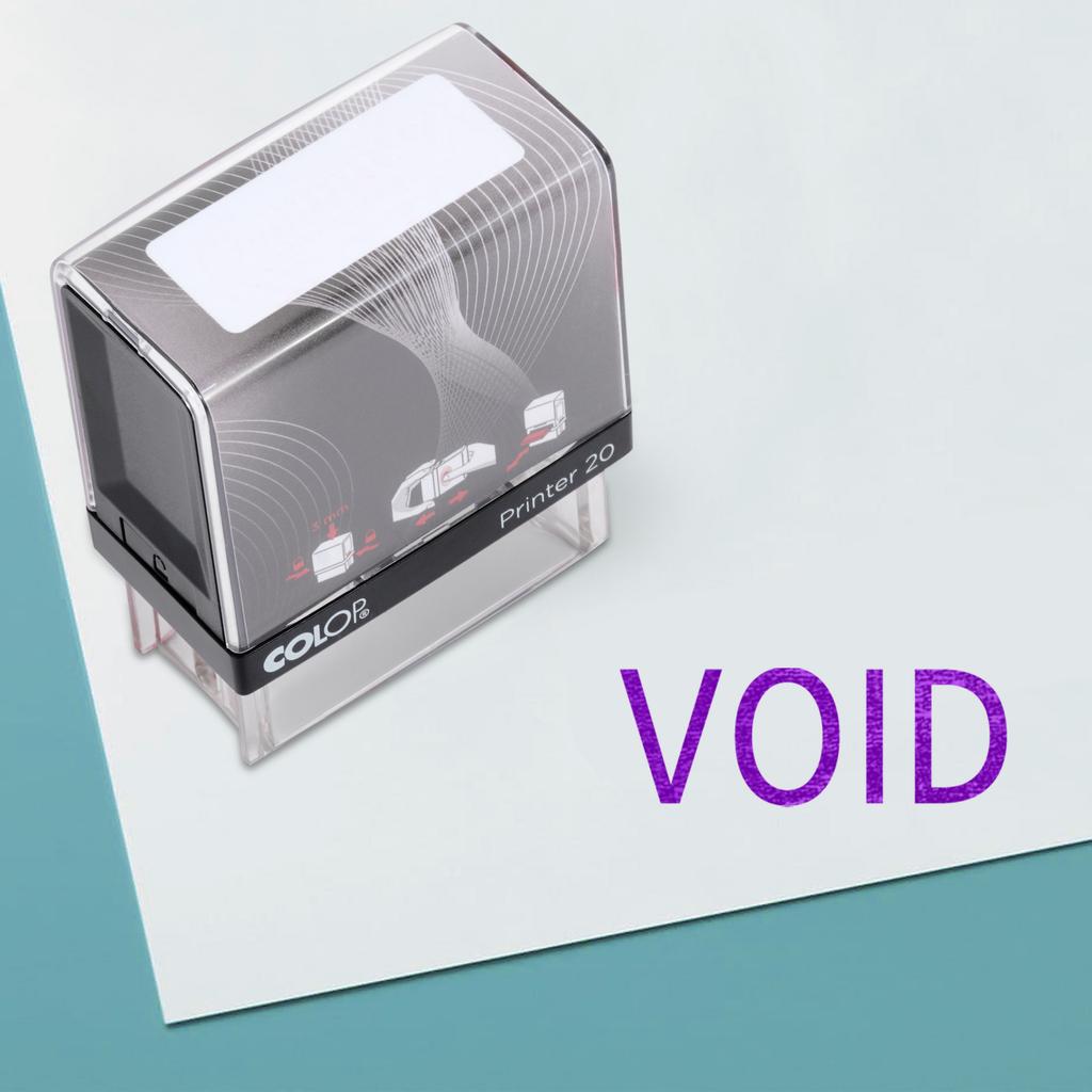 Void Self Inking Rubber Stamp Custom Colop Office Stationery P20 Mini Stamper