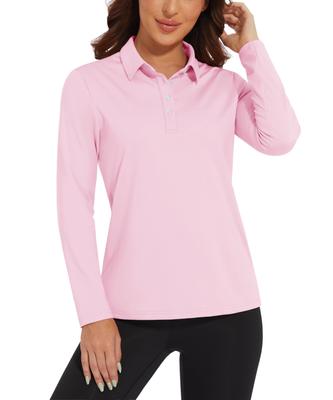 Polo Long Golf Long Sleeve UV Quick Active 2XL [KEFITEVD] Женская рубашка, Работа, Рукав, Рубашка, Солнцезащитный крем, Футболка, Защита, Впитывающий, Сушка, Носить,