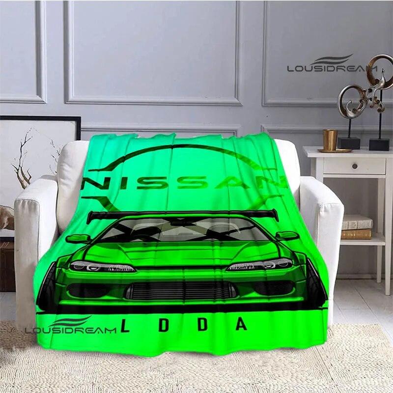 GTR гоночные одеяла с принтом в стиле ретро, ​​теплое одеяло, мягкое и удобное домашнее одеяло для путешествий, одеяло для пикника, подарок на день рождения