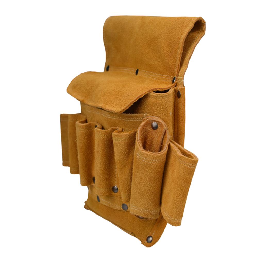 Портативный карман для инструментов, поясная сумка для инструментов, утолщенная поясная сумка для инструментов, прочная воловья кожа, хранилище инструментов для плотника