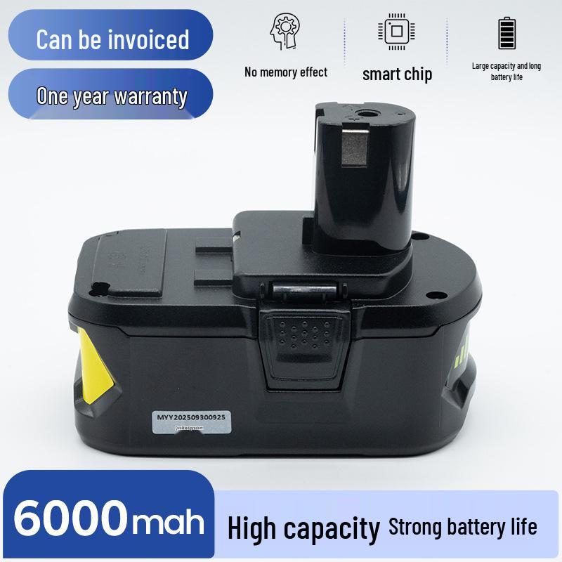 Совместим с литий-ионным аккумулятором для беспроводной дрели Ryobi 18V 3.0A/P103/P108