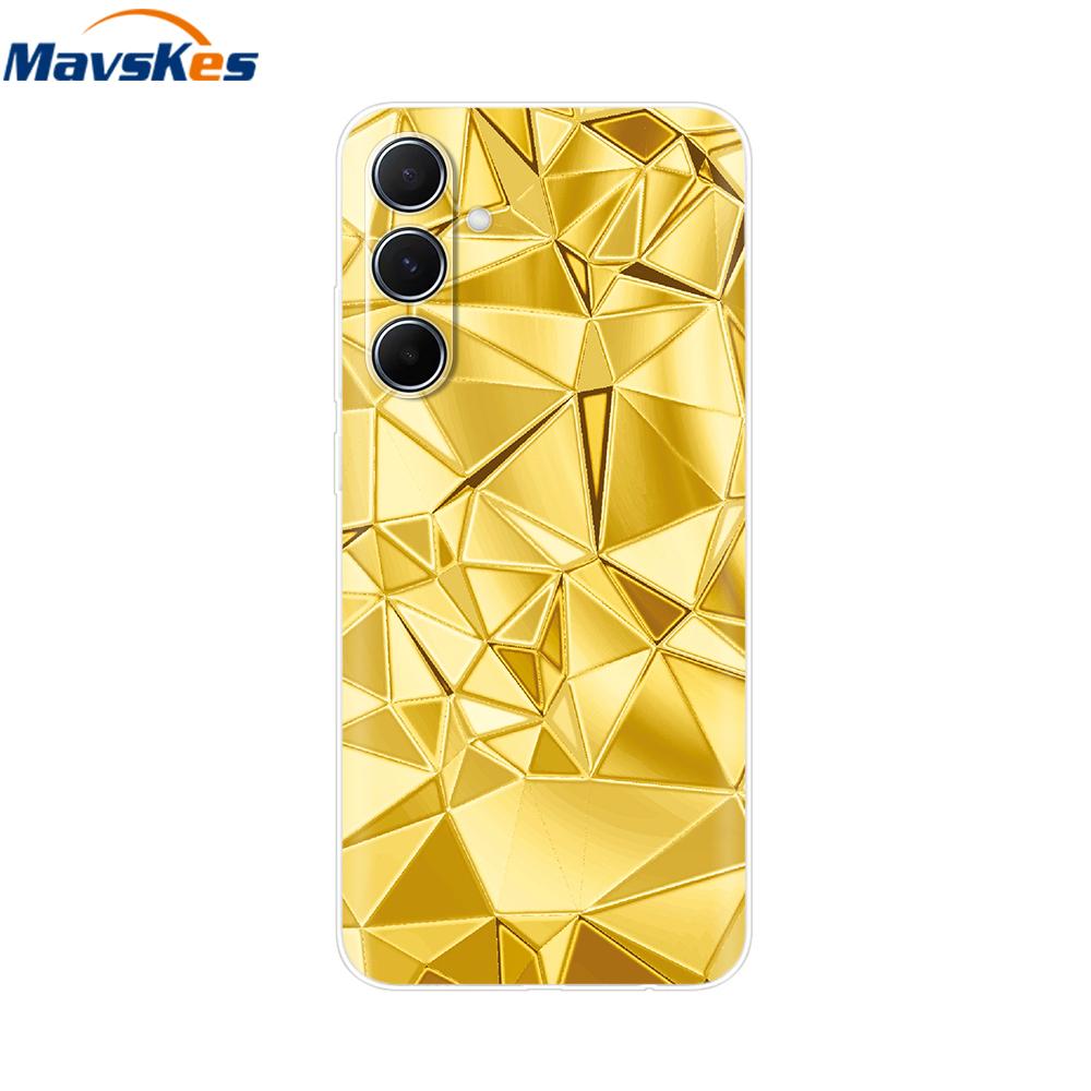 Чехол для Samsung Galaxy M35 5G Милый Кот Цветок Расписные Чехлы для Телефона Для Samsung M35 Чехол M 35 SM-M356B Силиконовый Прозрачный ТПУ Fundas