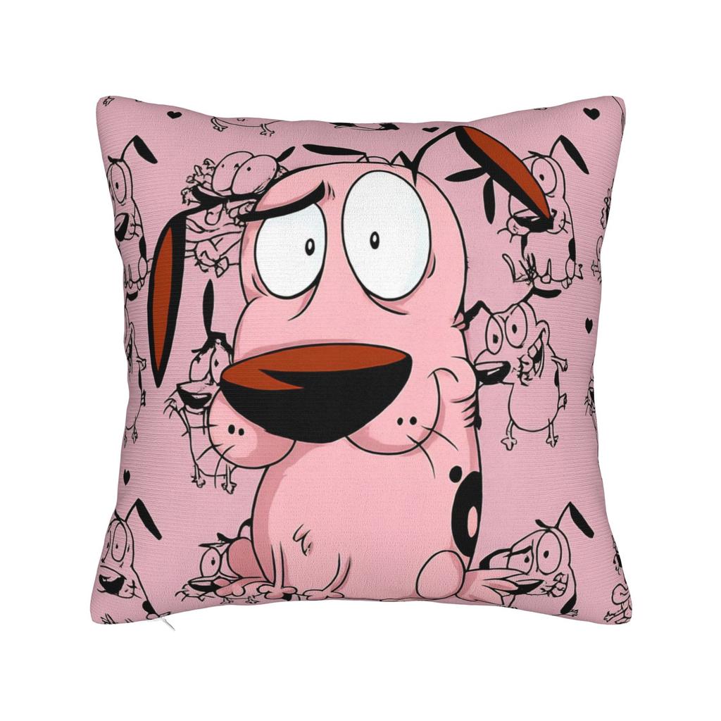 Courage the Cowardly DogD Pillow Cover Merch Printing Cushion Cover Gift Throw Pillow Case Cover Home MultiSize