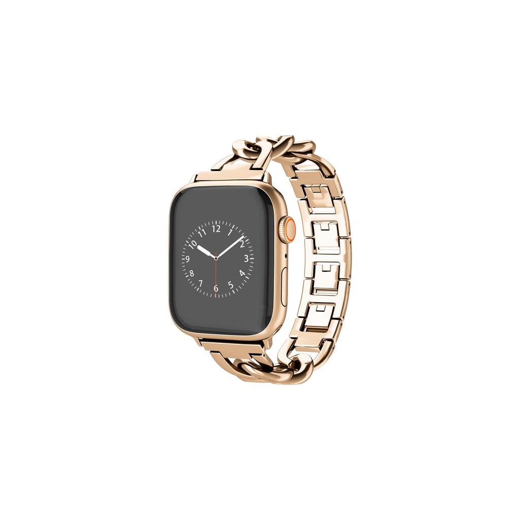 Экологичный джинсовый металлический ремешок для Apple Watch Series 1-10, Ultra, SE