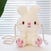 Rabbit Plush Schoolbag Rabbit Plush Backpack Stuffed Backpacks Plush Schoolbag Rabbit Shoulder Bag