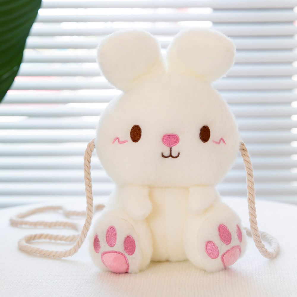 Rabbit Plush Schoolbag Rabbit Plush Backpack Stuffed Backpacks Plush Schoolbag Rabbit Shoulder Bag