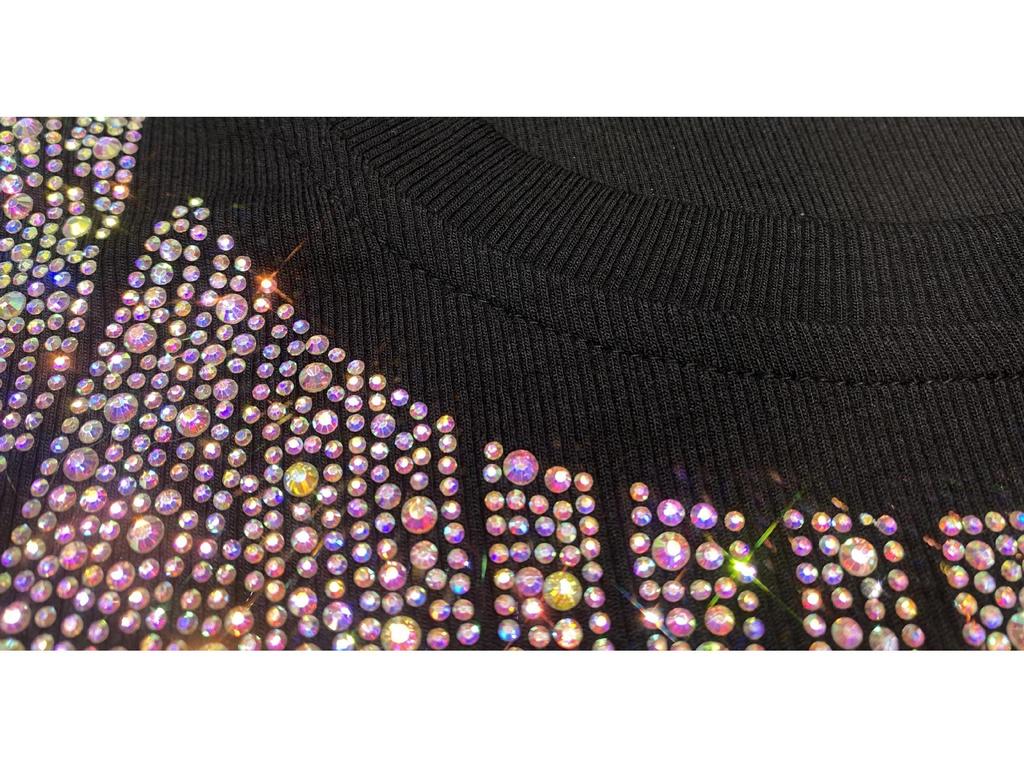 Summer Heavy Duty Women's Trendy Hot Drill Short Sleeve European Style Plus Size T-shirt