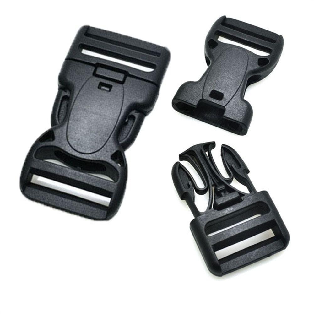 Черная двойная регулируемая 20/25/32/50мм тактическая пряжка для рюкзака Новая пластиковая фурнитура Инструмент для улицы