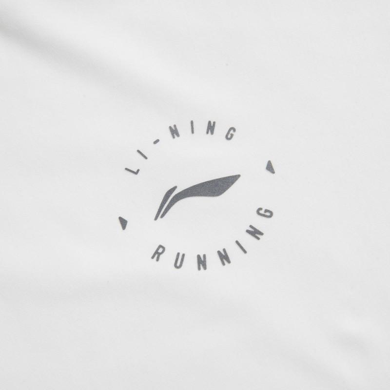Li-Ning Повседневная спортивная футболка для бега, фитнеса, с коротким рукавом, удобная, прохладная, женские топы, цвет вне белого, ATSV376-6