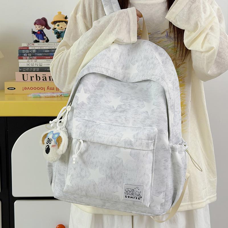 Школьная сумка Schoolbagins с принтом "Ветер и Звезда" Универсальный рюкзак для учеников и студенток Большой вместимости Для занятий, поездок на работу, в школу, путешествий, для компьютера