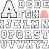 Белая 7 см Тканевая наклейка с вышивкой английских букв Компьютерная вышитая этикетка Аксессуары для одежды Декоративная вышитая наклейка Штамп для глажки
