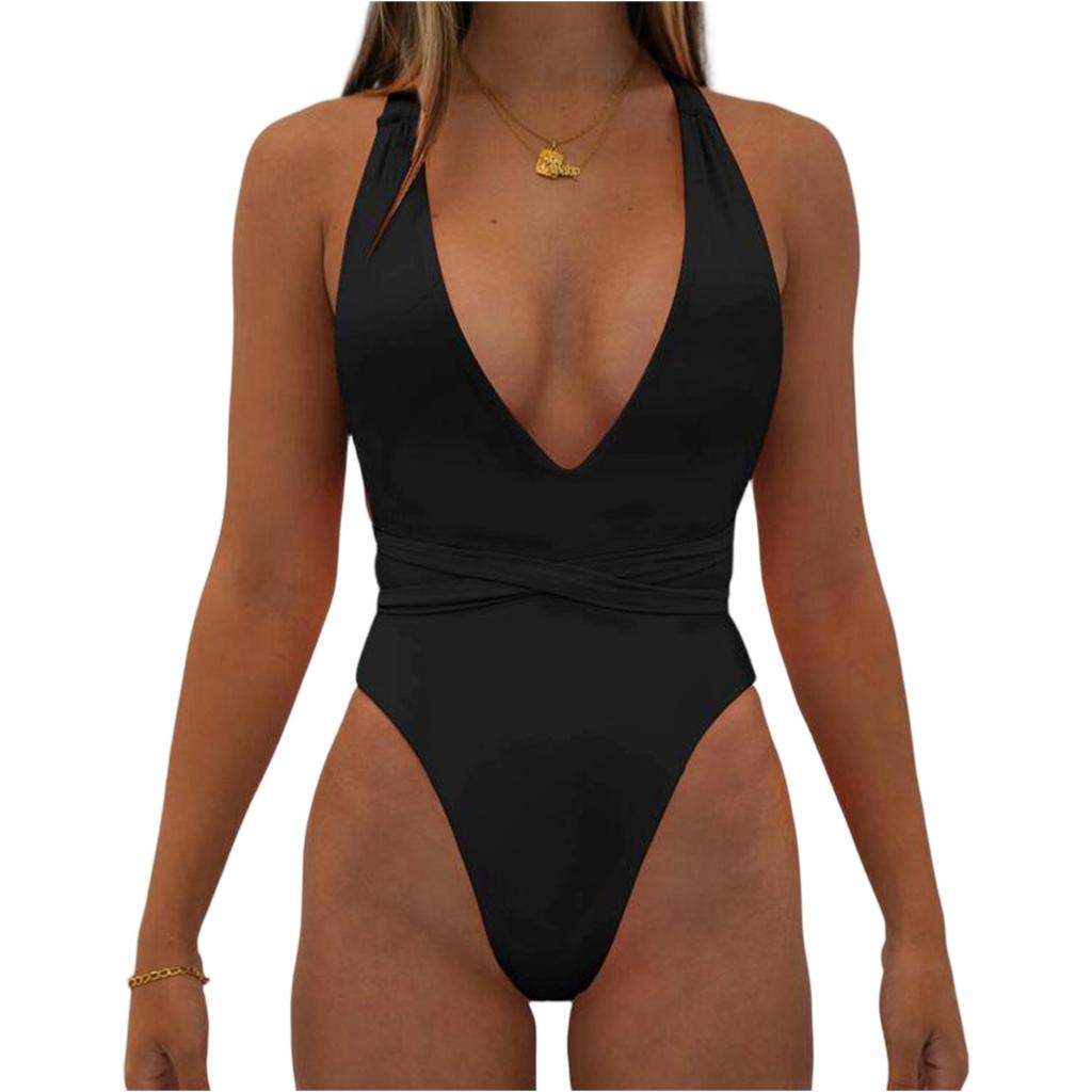 Ayollar Bikini Bir Rangli To'plam Cho'milish Kiyimi Ayollar uchun Bir Bo'lak Cho'milish Kiyimi Plyaj Kiyimi