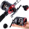Baitcasting Fishing Reel Trolling  Fishing Line Wheel 360° Rotating EVA Handle Left/Right Hand Reel