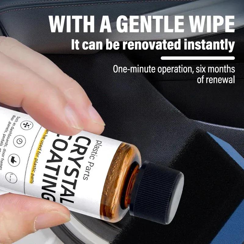 Car Plastic Restorer Back To Black Gloss Car Cleaning Products Plastic Leather Restore Auto Polish and Repair Coating Renovator