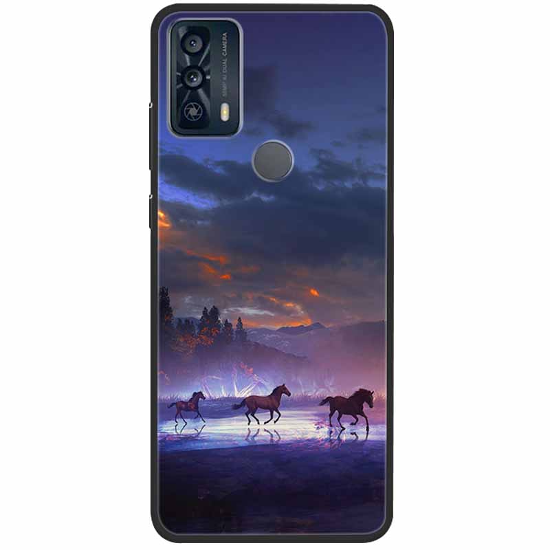 Чехол For TCL 20B Case 6159K Силиконовый Мягкий Модный TPU Чехол для Телефона для TCL 20B Case для TCL 20B 20 B Бампер Защитный TPU Оболочка