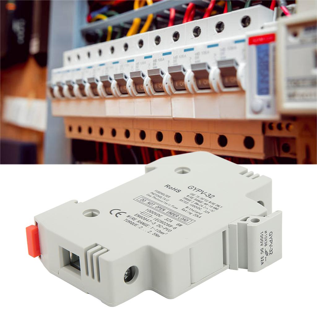 Держатель предохранителя Miniget 1P 32A, огнестойкий, основание держателя предохранителя из ПК для фотоэлектрической системы генерации электроэнергии