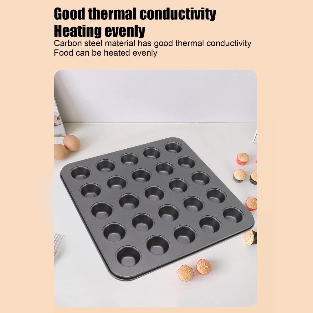 PTFE Nonstick Coating Mini Muffin Pan Carbon Steel Mini Tart Pan  Baking Cakes Bread