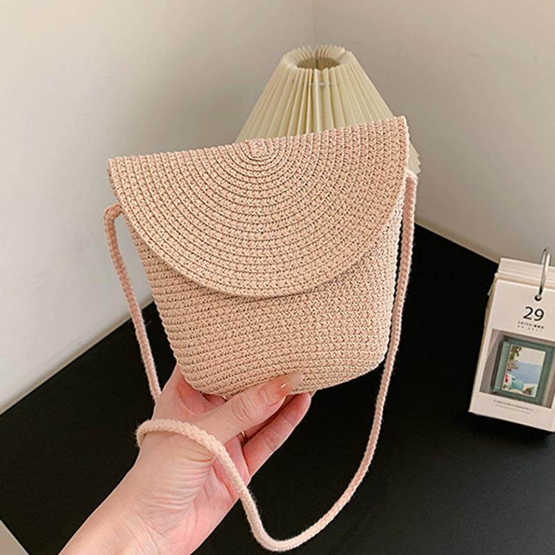 Yogodlns Новая маленькая свежая сумочка, французская соломенная тканая сумка, сумка на плечо, сумка серии Sen, пасторальная сумка через плечо, летняя сумка