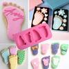 1Pcs Baby Shower Party Cake 3D Baby Foot Candle Soap Mold Fondant Decorating Candy Chocolate Mould
