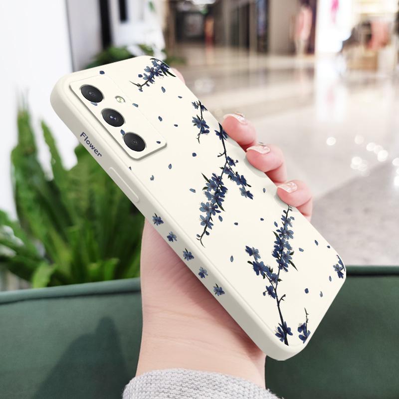 Цветущие Ирисы Чехол для Телефона Для Samsung Galaxy A37 A57 Жидкий Силиконовый Чехол