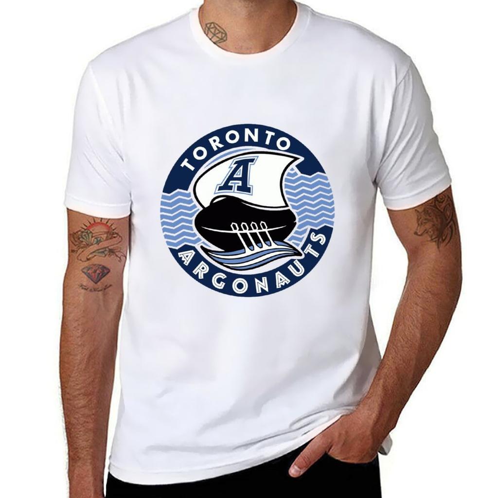 Toronto Argonauts Throwback Ship Tshirt Summer Casual Loose Tshirt