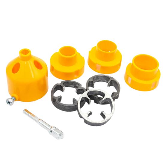 7/8Pcs/Set Electric Drill Pipe Threader Kit with 3 Die Sizes Professional Power