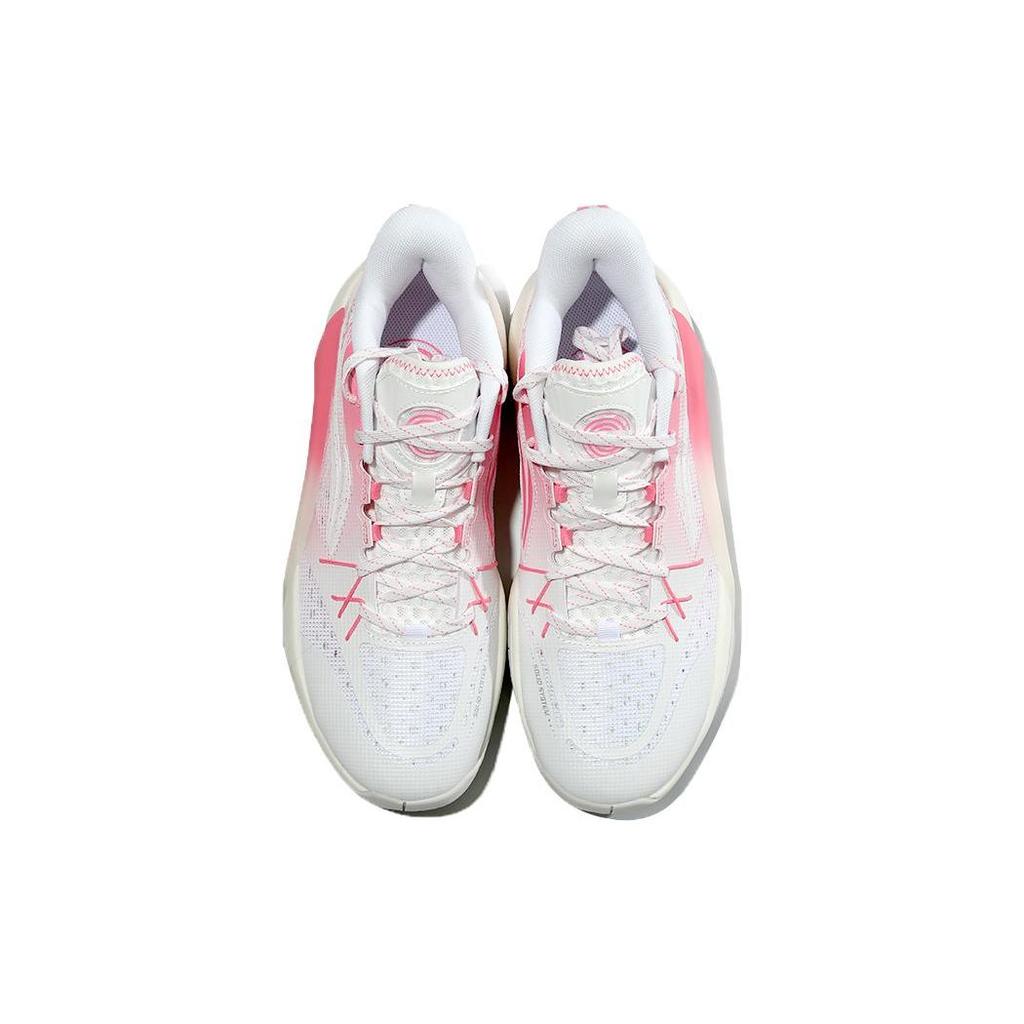 Li Ning Удобная амортизация, износостойкие низкие мужские баскетбольные кроссовки, розовые, ABPS047-2