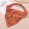 Floral Print Cloth Women Floral Turban Hair Accessories Triangle Hair Headband Elastic Headband