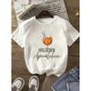 Unisexs Sleeve Tshirt With Orange Graphic Hallochen Aperol Spritz Print White Fit Summer Sleeved Harajuku Streetwear