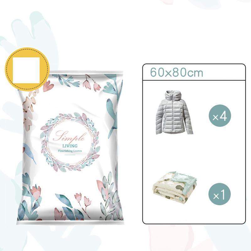 Вакуумные пакеты для хранения Компрессионные пакеты для одежды Утолщенный материал Экономия места Органайзер для хранения Путешествия Домашнее использование Постельное белье Одежда Сумка для хранения