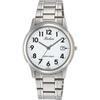 Men's D010-204 ( Watch Q&Q Day) Round Watch Silver Analog