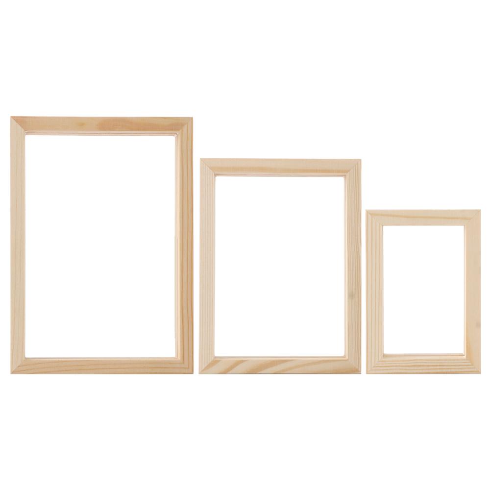 Mini Art Wedding Decor Wooden Vintage Photo Frame Picture Holder