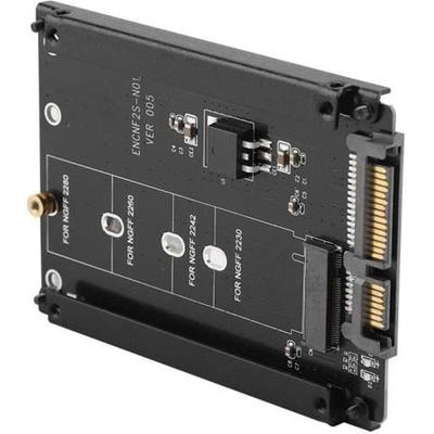 Fdit SSD M.2 NGFF к 2,5 SATA Адаптер высокой производительности 22-контактный M.2 NGFF к SATA Подключи и играй M.2 к SATA M Key