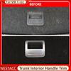 Нержавеющая сталь, внутренняя ручка багажника автомобиля, декоративная наклейка, накладка для Volkswagen VW T-roc 2017-2022, интерьер