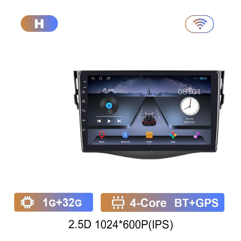 Автомобильный видео-мультимедийный проигрыватель DSP Stereo для Toyota RAV4 Rav 4 2005 - 2013 Android 14 GPS Navi WiFi IPS Экран 4G Bluetooth