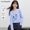 Женская хлопковая футболка с длинным рукавом в милом стиле La Chapelle