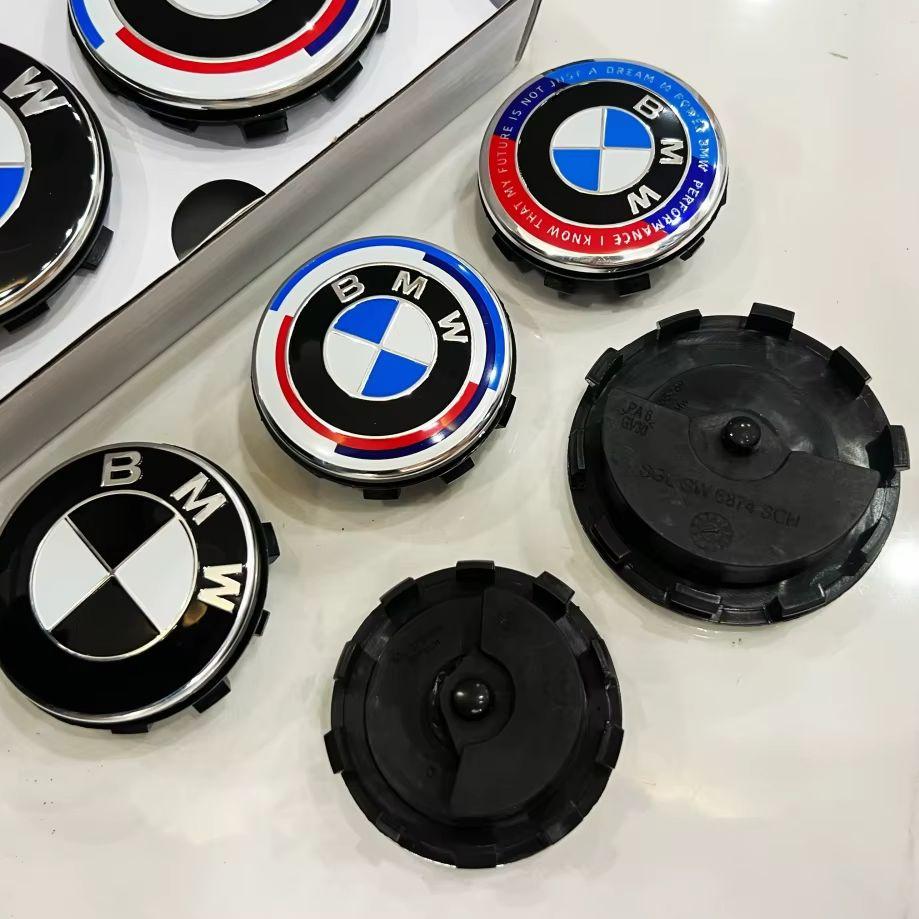 1PCS 56/68mm automobile hub cover magnetic suspension tire center cover for BMW 1/3/5/7-series, X1 X3 X5 50th anniversary logo. UCKWP1