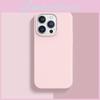 Однотонный чехол для телефона из жидкого силикона для iPhone 14 Pro с амортизацией